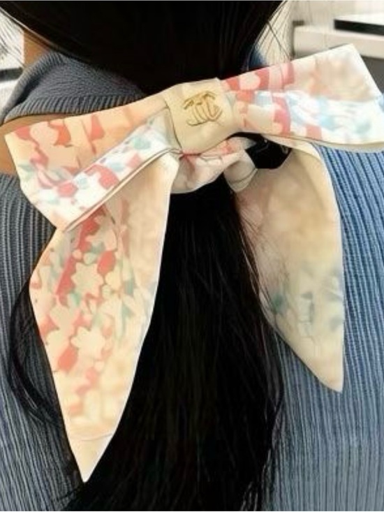 2026 Spring limited edition gift series bow hair scrunchie; New! main image 4
